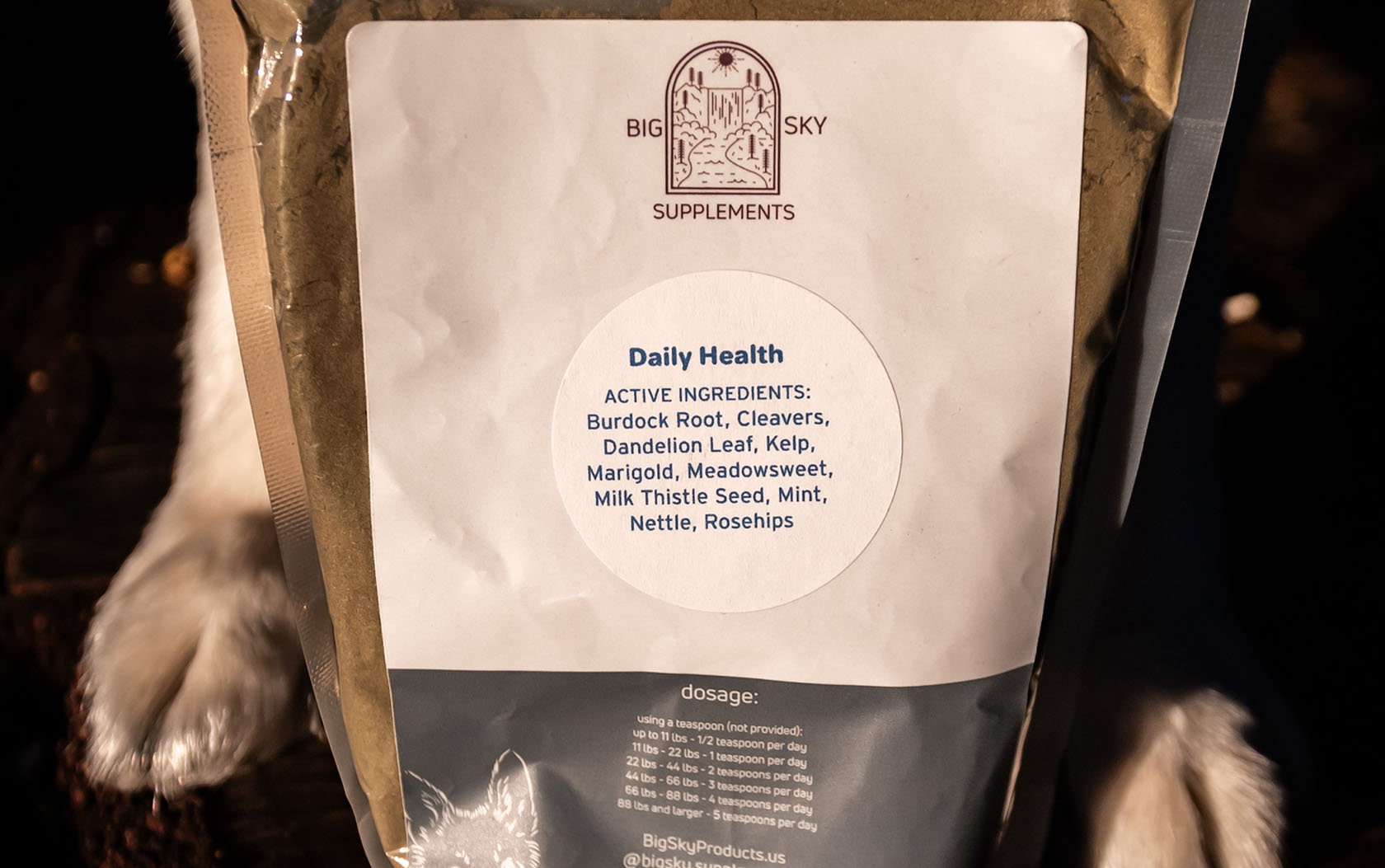 Daily Health natural herb mix for dog health