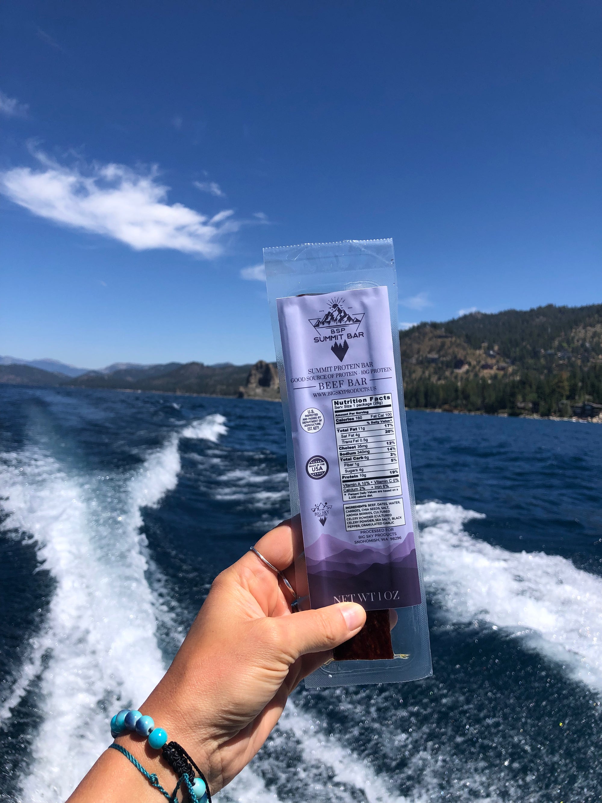 Beef Summit Bar Healthy Organic Boat Snack High Protein
